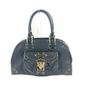 Louis Vuitton Suhali Black Noir Suhali Leather Boston Bag Handbag Shoulder Bag (Pre-Owned)