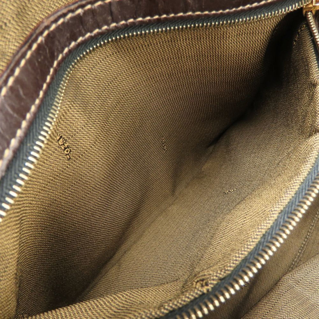 Fendi Zucca Brown Canvas Leather Tote Bag (Pre-Owned)