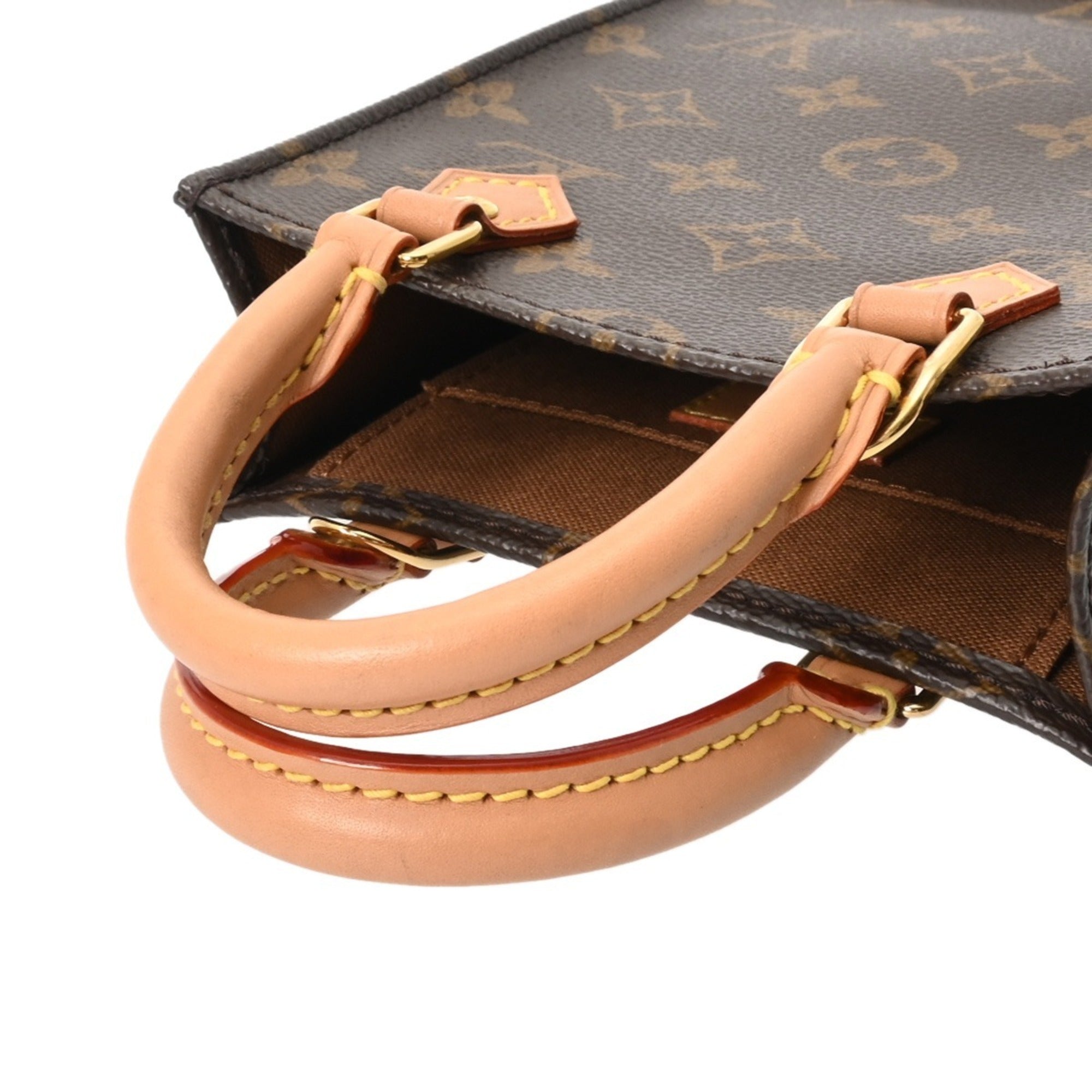 Louis Vuitton Brown Monogram Canvas Handbag (Pre-Owned)