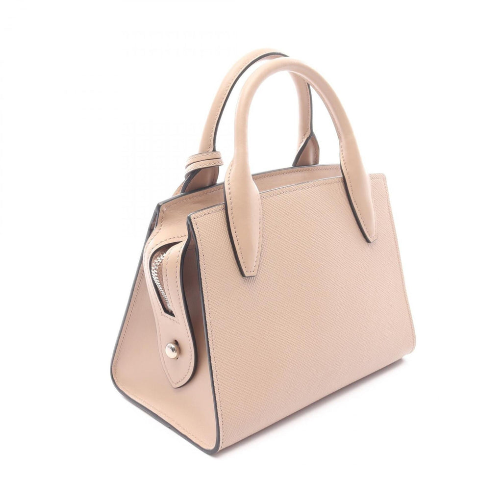 Prada Beige Saffiano Triangle Handbag (Pre-Owned)
