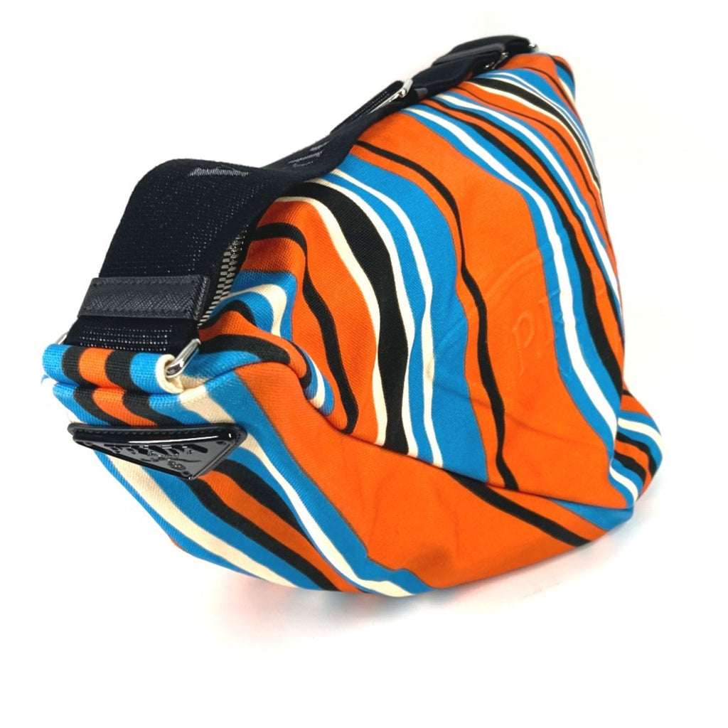 Prada Orange Cloth Shoulder Bag (Pre-Owned)