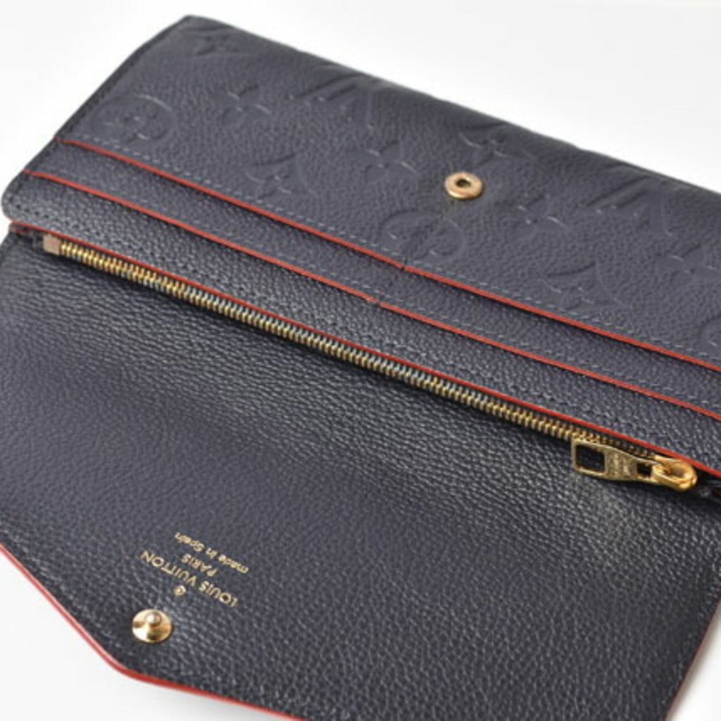 Louis Vuitton Rouge Monogram Empreinte Long Wallet (Bi-Fold) (Pre-Owned)