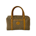 Gucci Brown Leather Pvc Boston Bag Handbag (Pre-Owned)