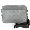 Louis Vuitton Gray Monogram Shadow Clutch Bag Shoulder Bag (Pre-Owned)