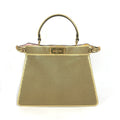 Fendi Gold Leather Handbag (Pre-Owned)