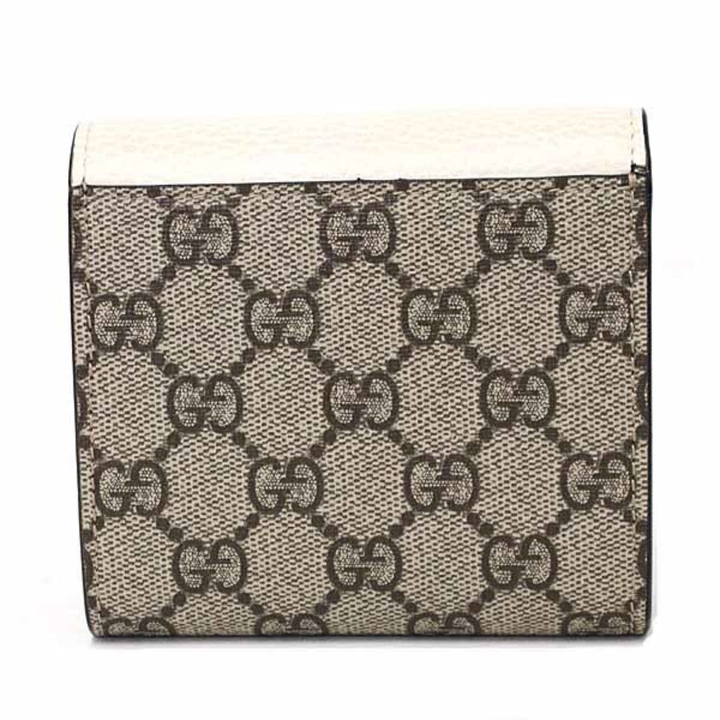 Gucci Beige White Gg Supreme Wallet (Tri-Fold) (Pre-Owned)
