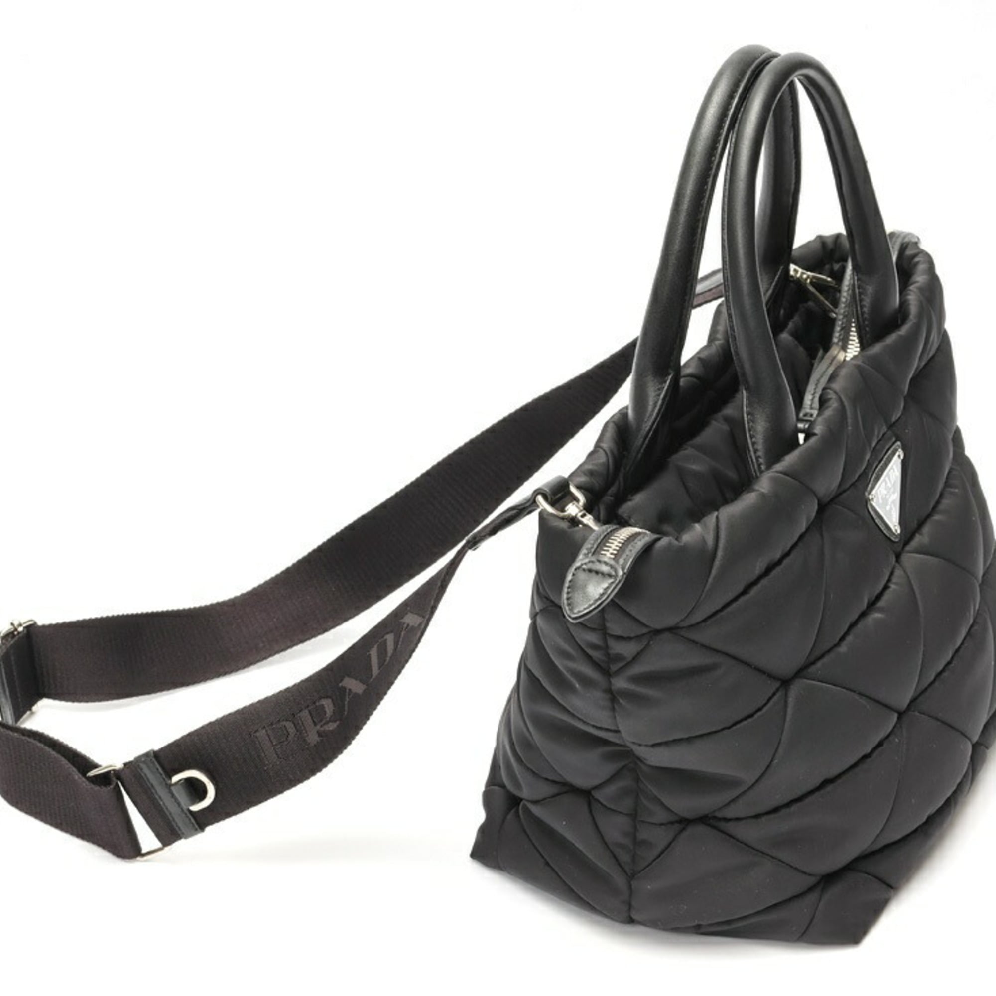 Prada Black Nylon Tote Bag (Pre-Owned)