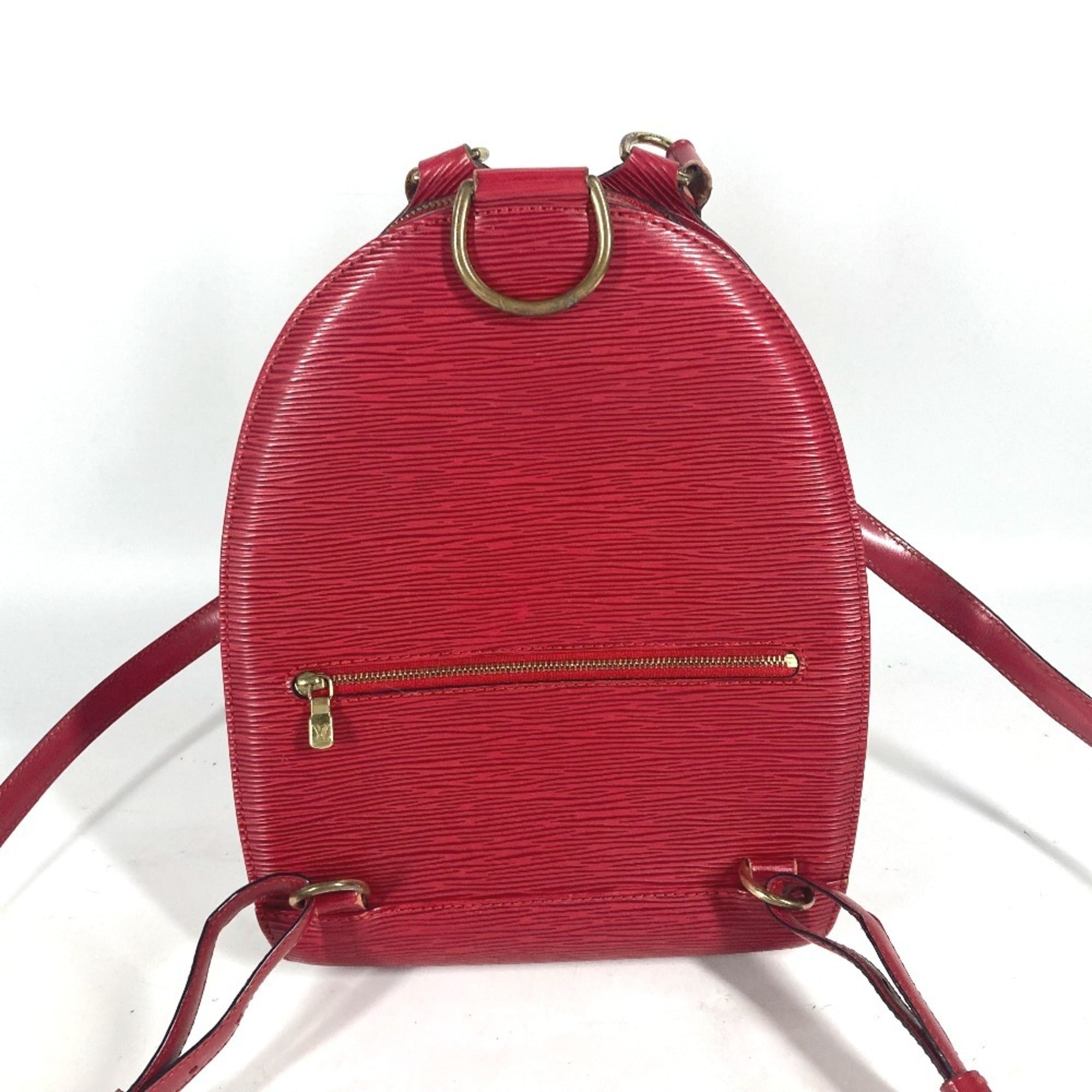 Louis Vuitton Red Color Epi Leather Backpack (Pre-Owned)