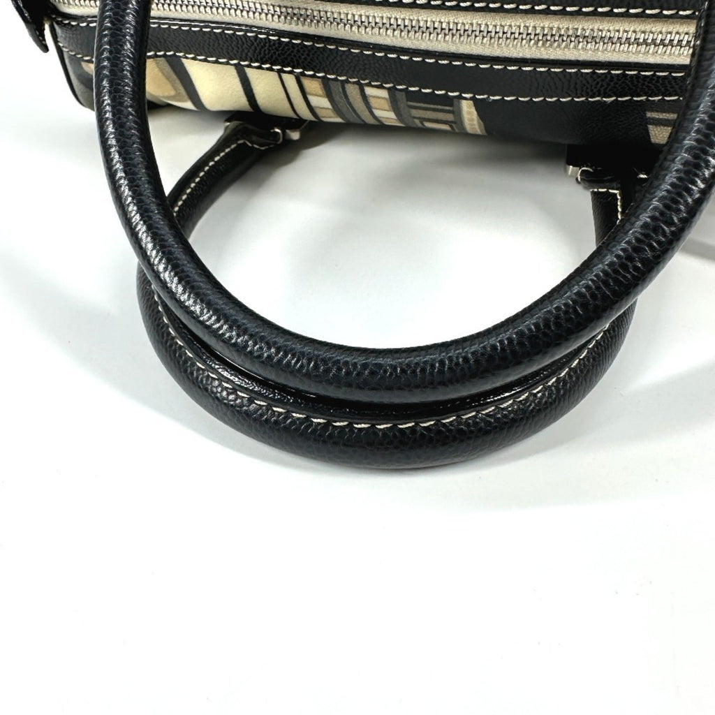 Chanel Black Yellow Pvc Boston Bag Handbag (Pre-Owned)