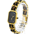 Chanel Premiere Rock Quartz Watch Plated Metal And Leather Watch (Pre-Owned)