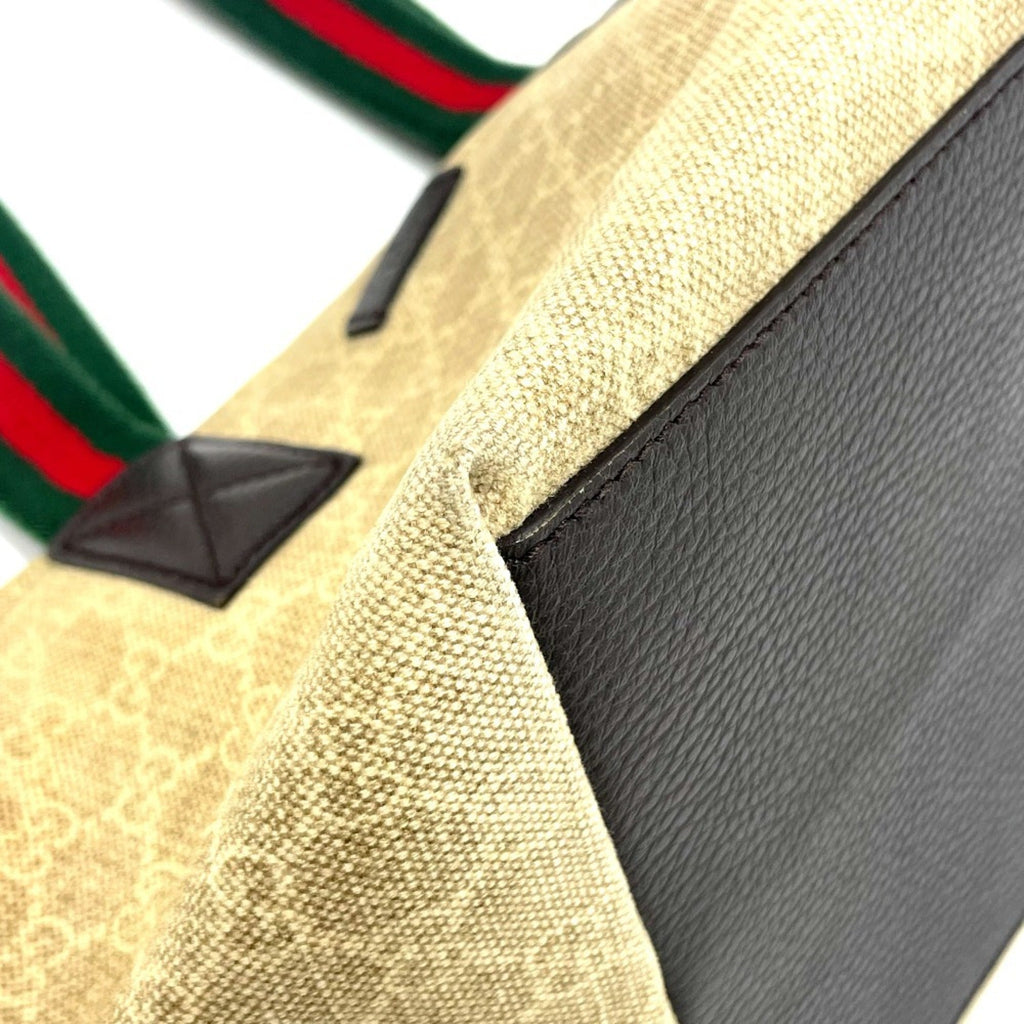 Gucci Beige Gg Canvas Tote Bag (Pre-Owned)
