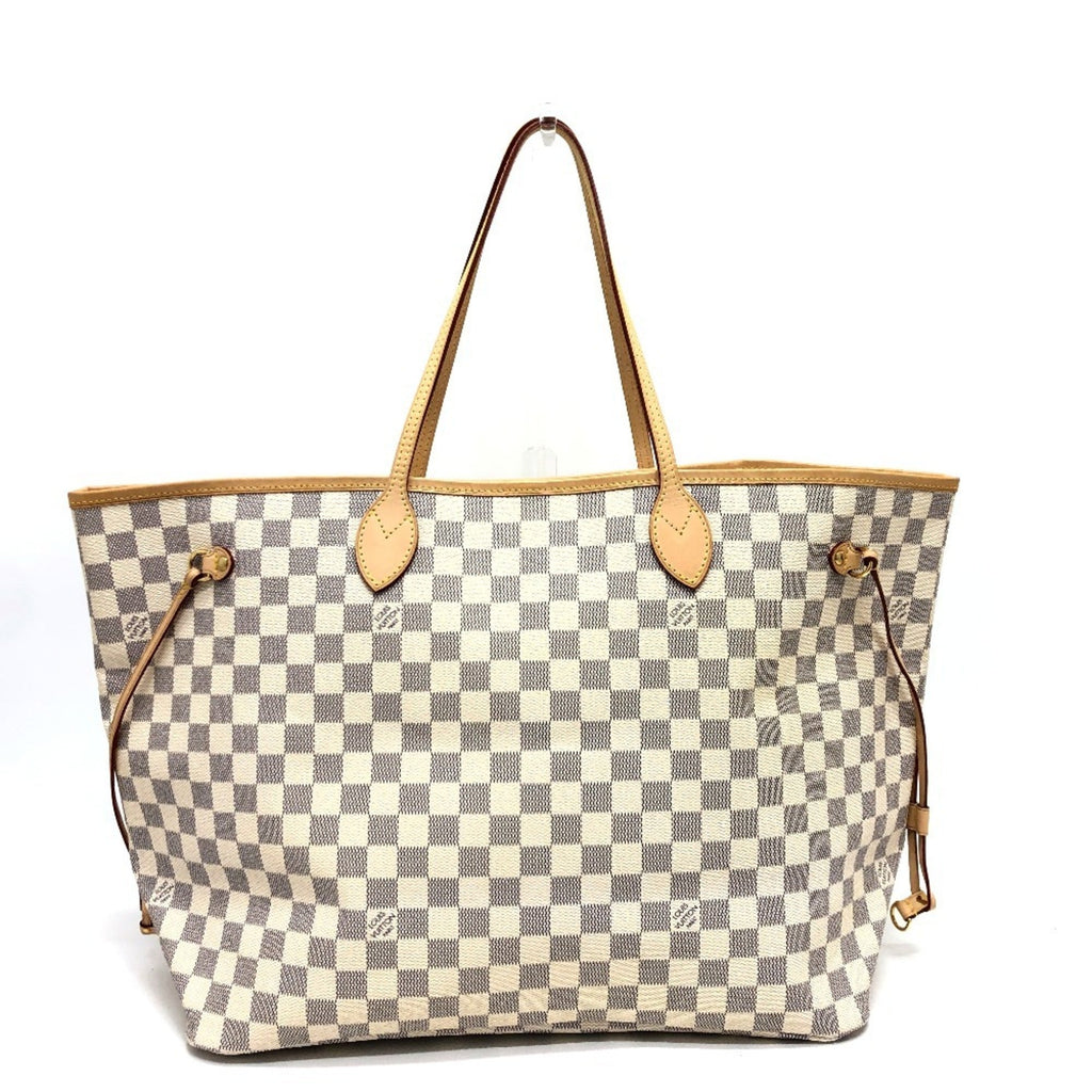 Louis Vuitton Azur White Damier Azur Shoulder Bag Tote Bag (Pre-Owned)