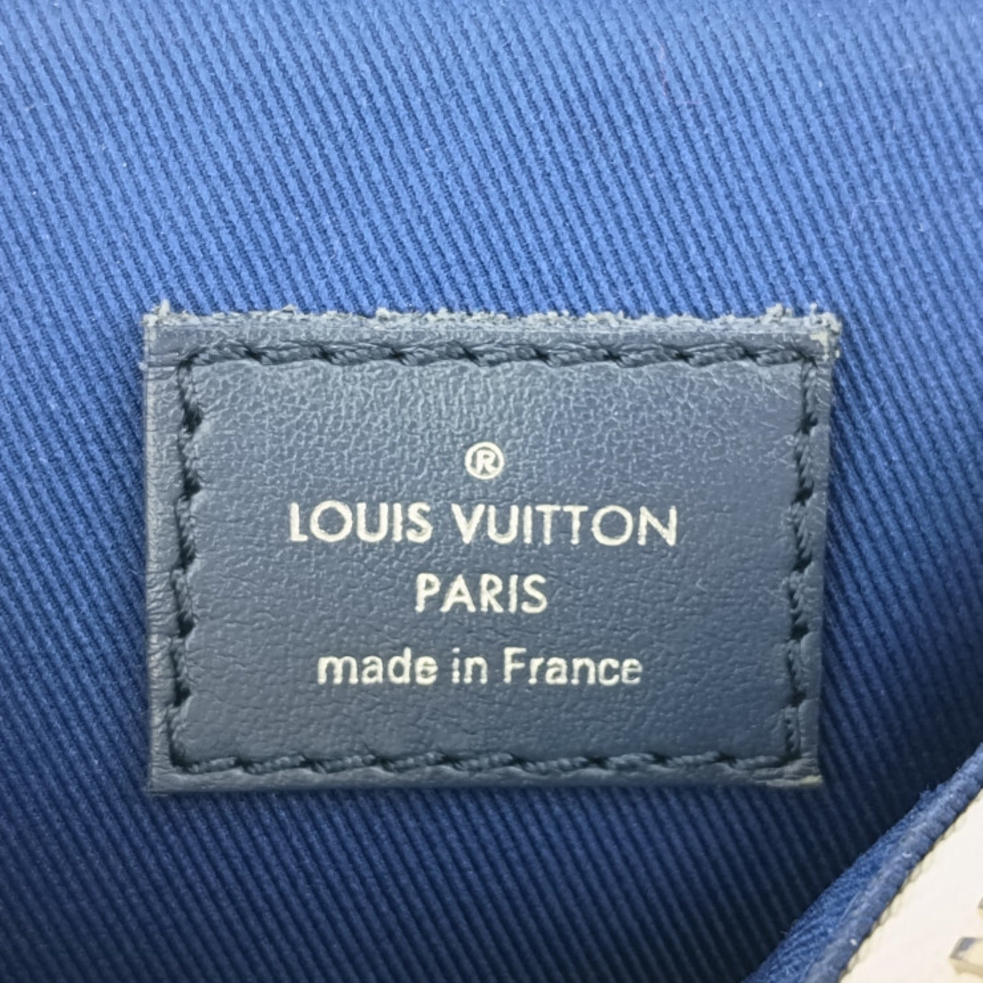 Louis Vuitton Blue Monogram White Monogram Handbag Shoulder Bag (Pre-Owned)