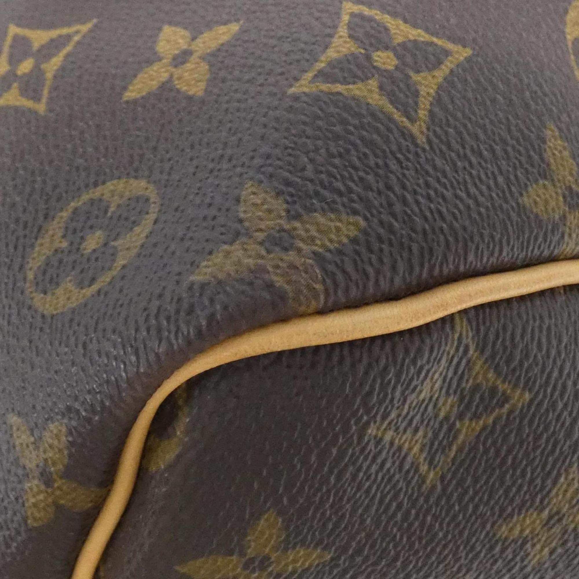 Louis Vuitton Marron Coated Canvas Boston Bag (Pre-Owned)