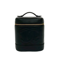 Chanel Black Grained Calfskin Handbag Vanity Bag (Pre-Owned)