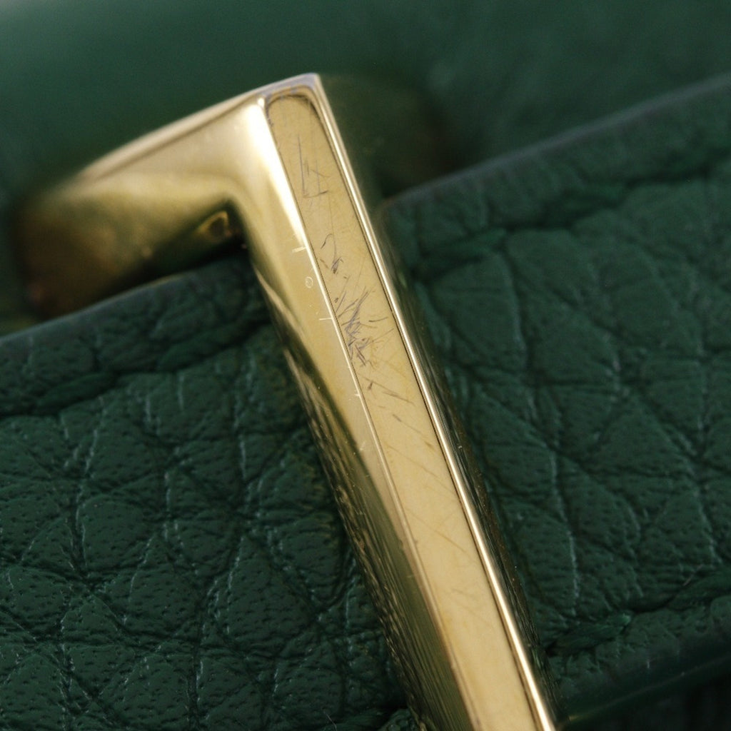 Bottega Veneta Green Leather Shoulder Bag (Pre-Owned)