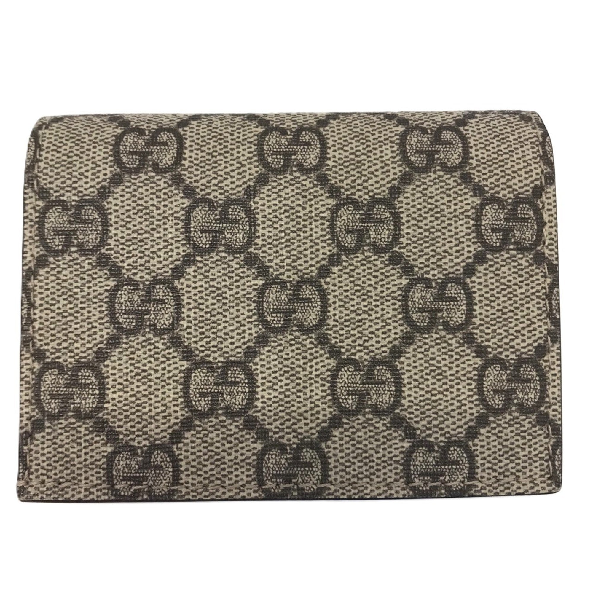 Gucci Gg Supreme Beige Gg Supreme Wallet (Bi-Fold) (Pre-Owned)