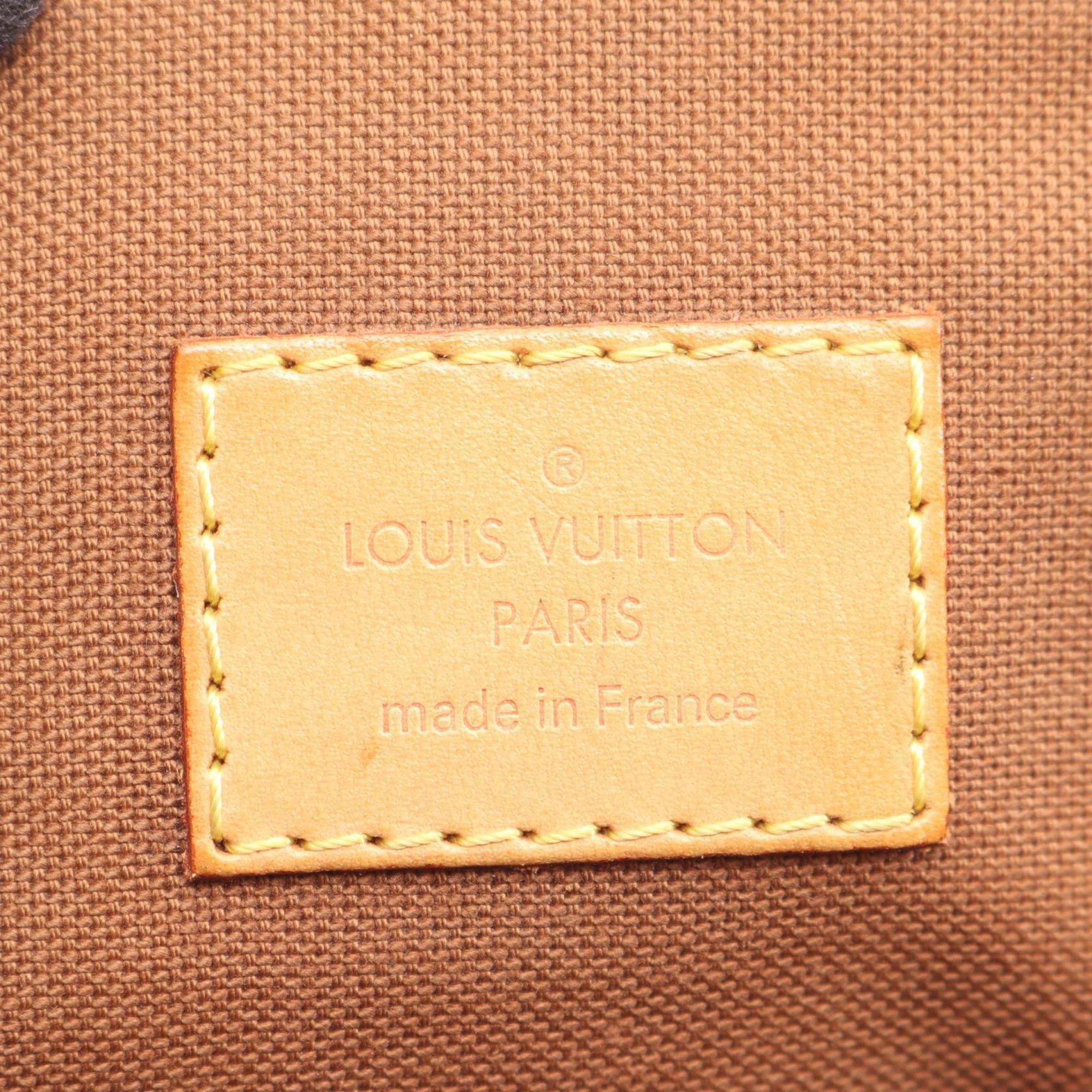 Louis Vuitton Brown Pvc Coated Canvas Leather Handbag (Pre-Owned)