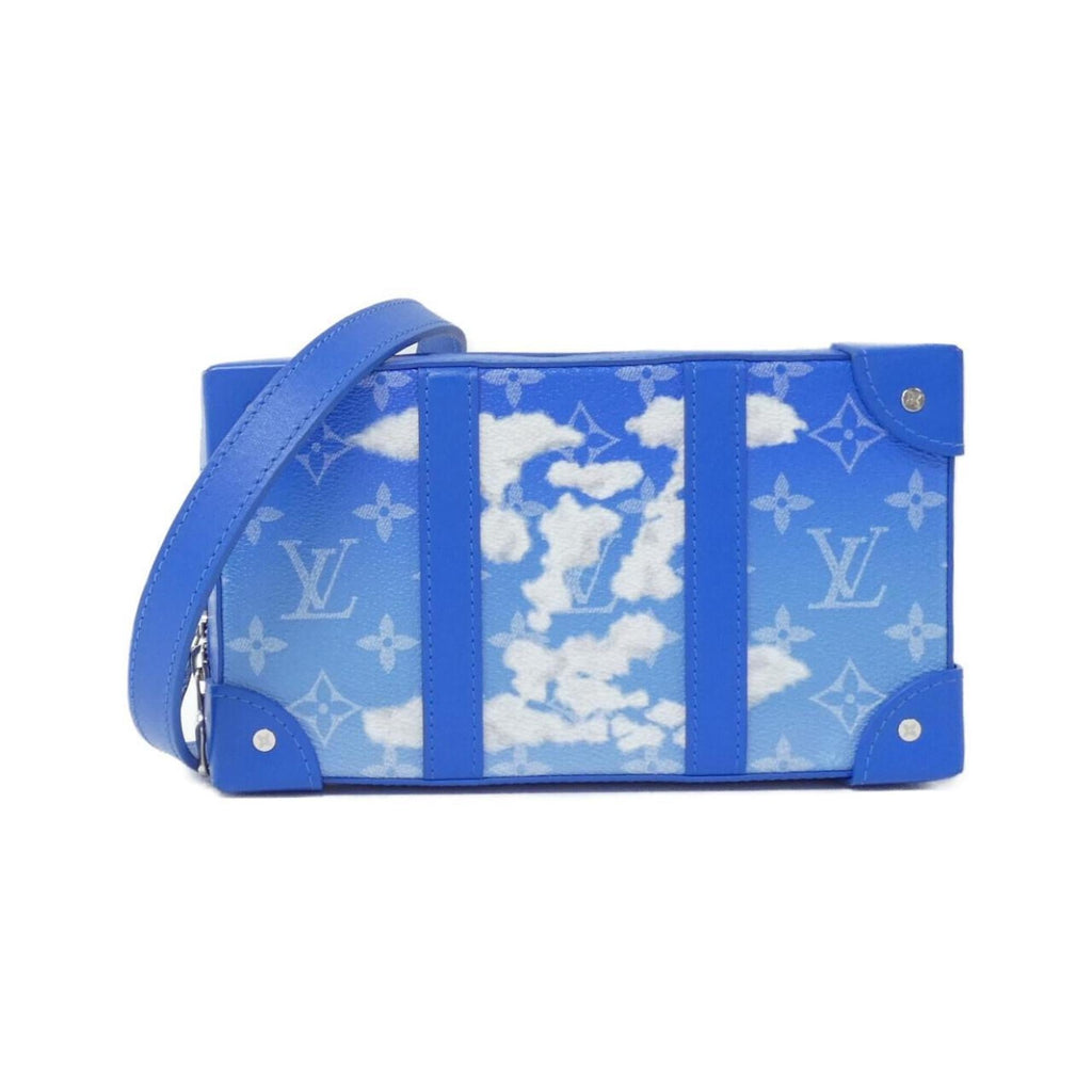 Louis Vuitton Monogram Blue Coated Canvas Shoulder Bag (Pre-Owned)