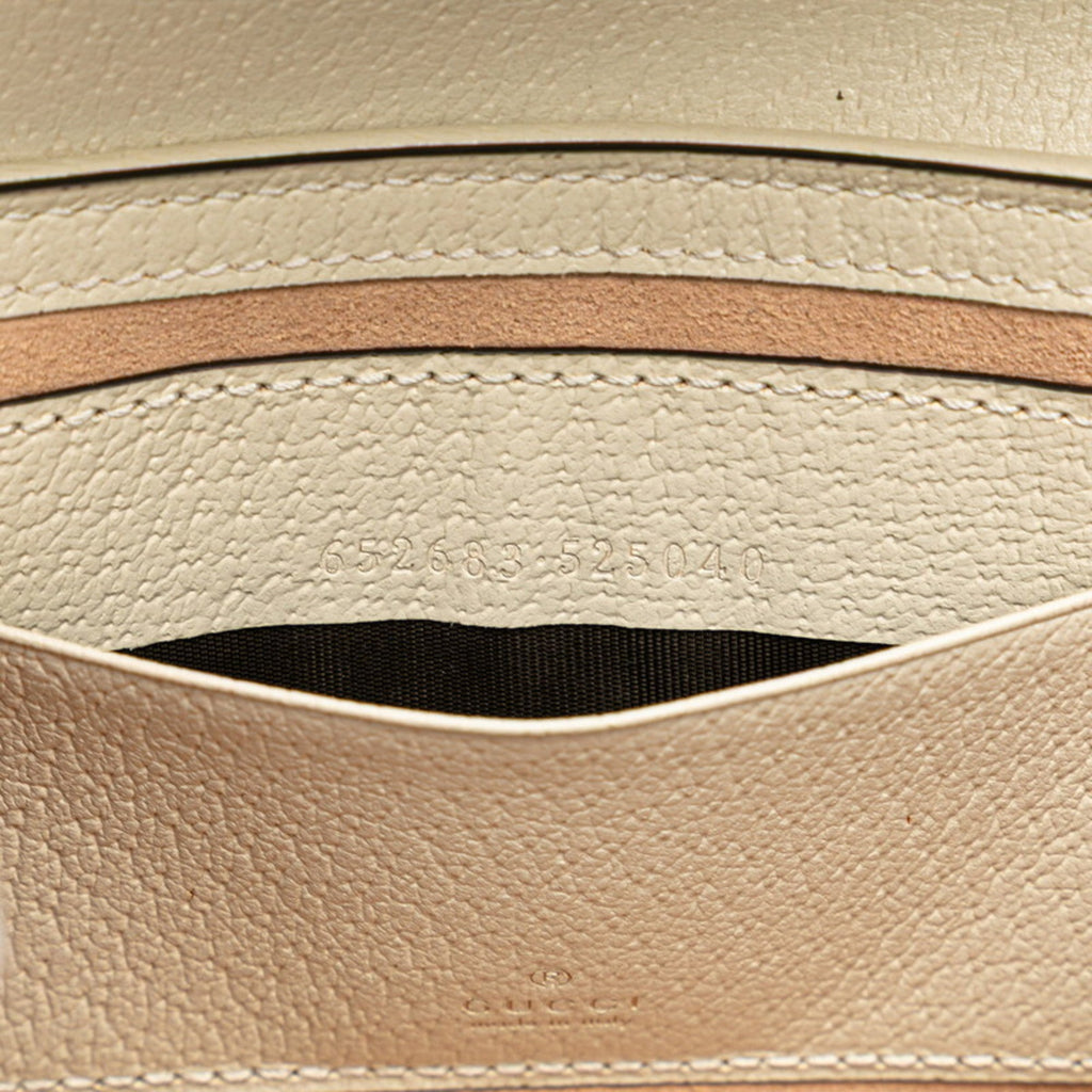 Gucci Padlock Beige Pvc Leather Handbag Shoulder Bag (Pre-Owned)