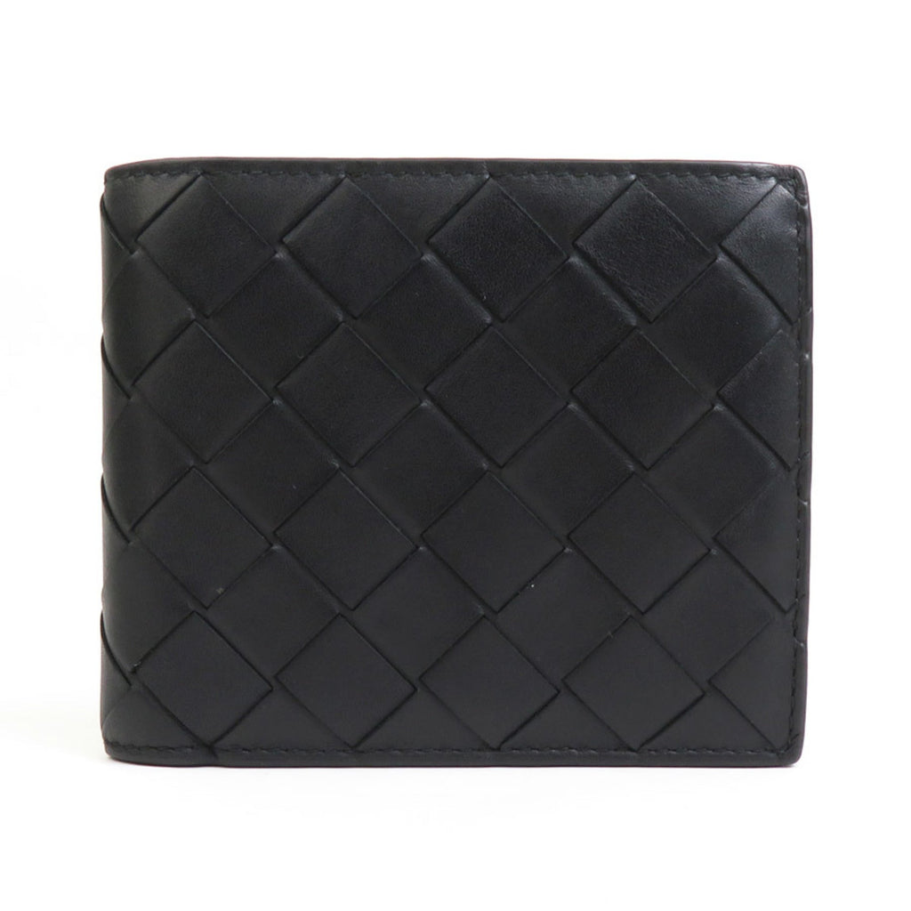Bottega Veneta Black Leather Wallet (Bi-Fold) (Pre-Owned)