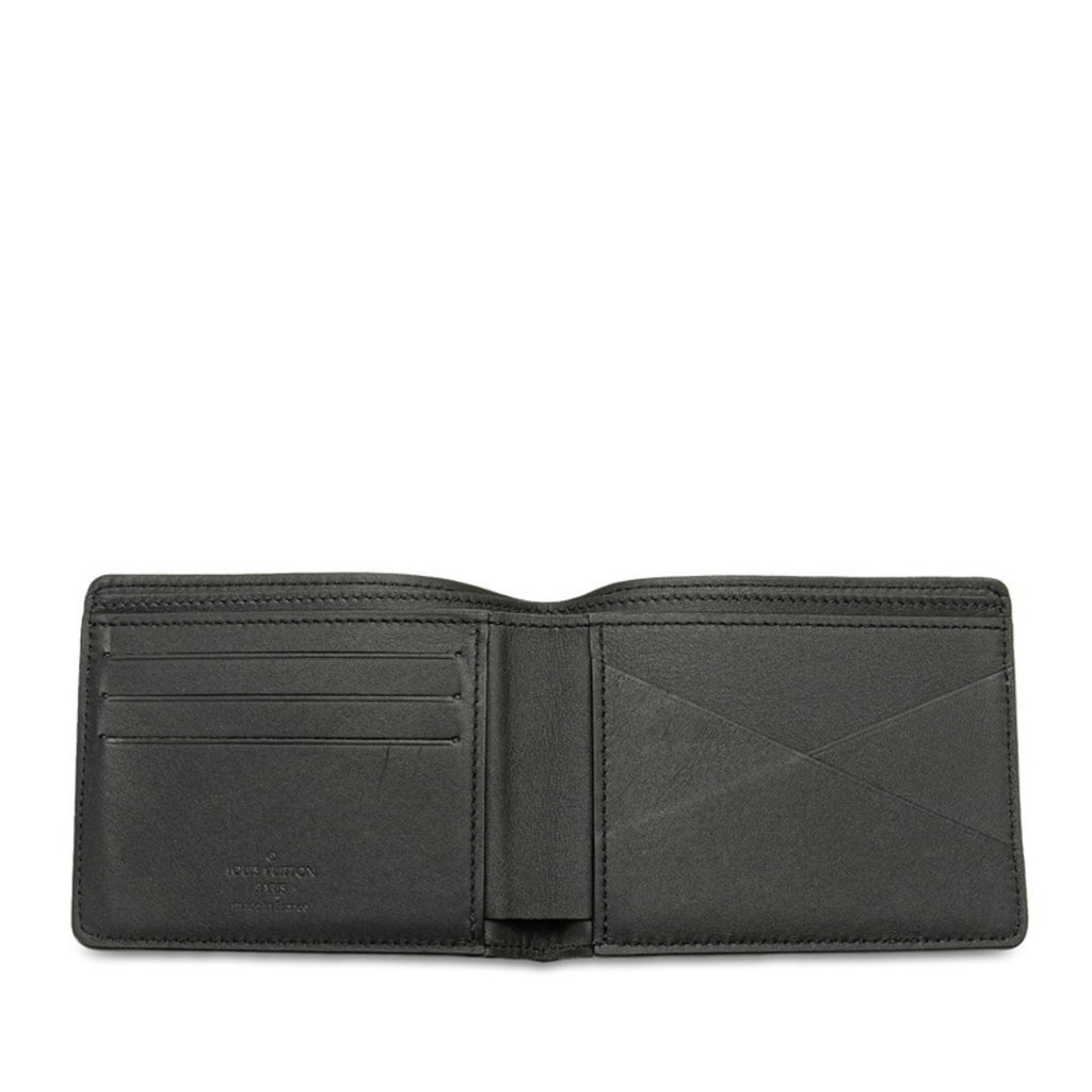Louis Vuitton Black Noir Leather Bill Wallet (Bi-Fold) (Pre-Owned)