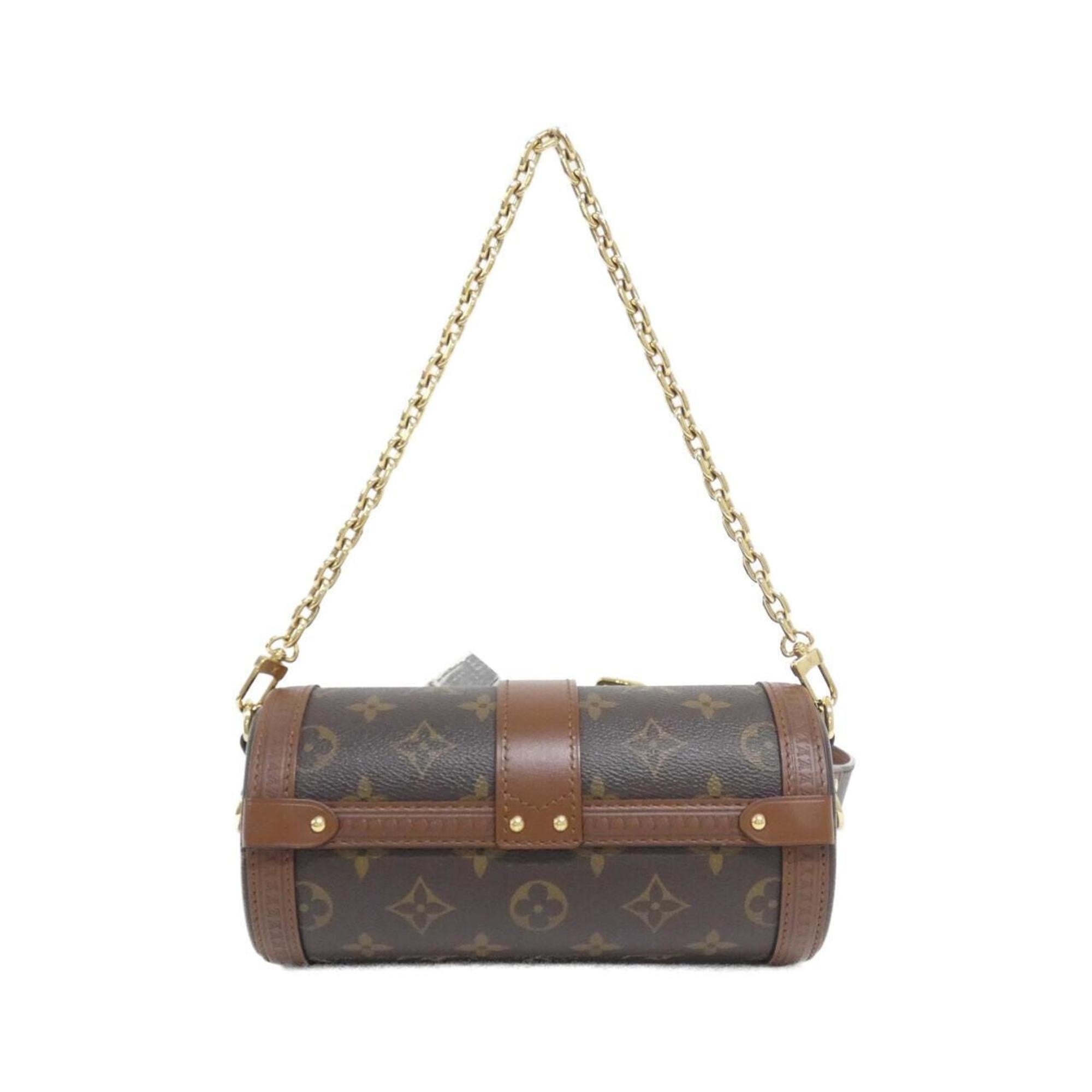 Louis Vuitton Marron Coated Canvas Shoulder Bag (Pre-Owned)