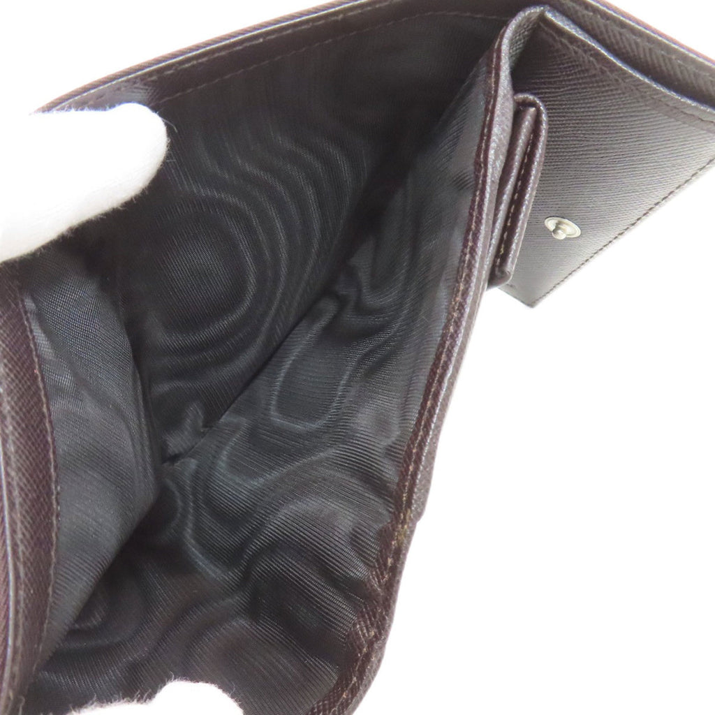 Prada Dark Brown Nylon Wallet (Bi-Fold) (Pre-Owned)