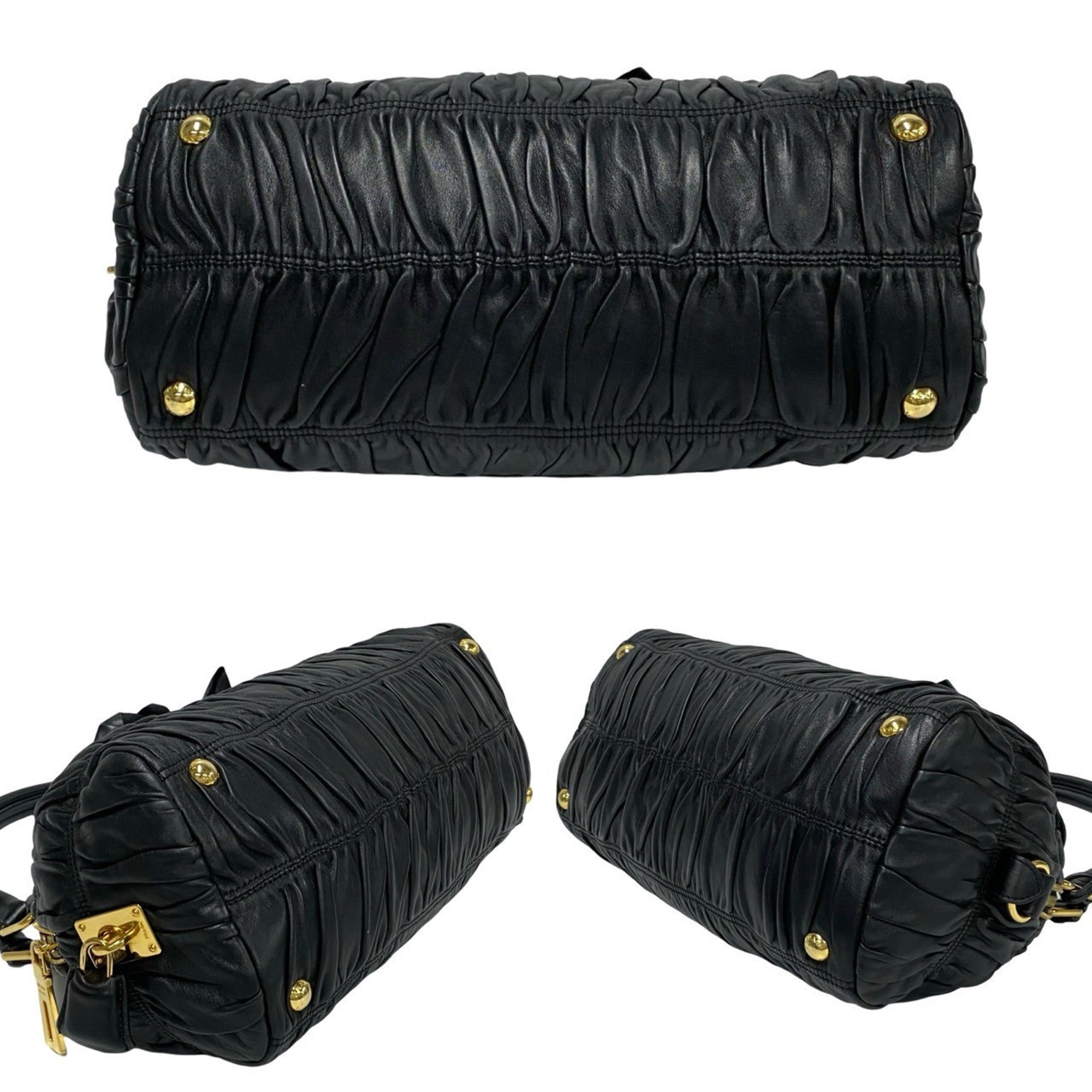 Prada Black Leather Handbag (Pre-Owned)