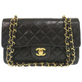 Chanel Black Leather Shoulder Bag (Pre-Owned)