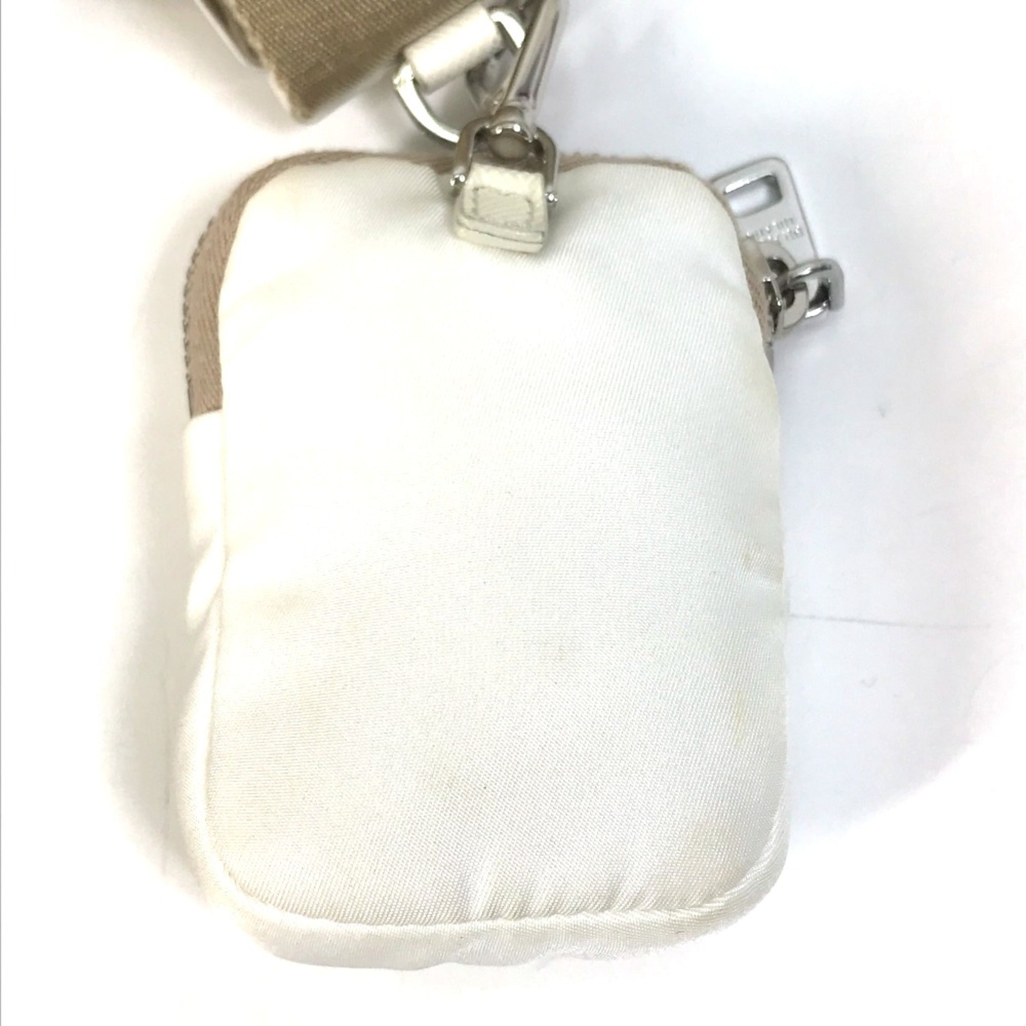 Prada White Cloth Shoulder Bag (Pre-Owned)