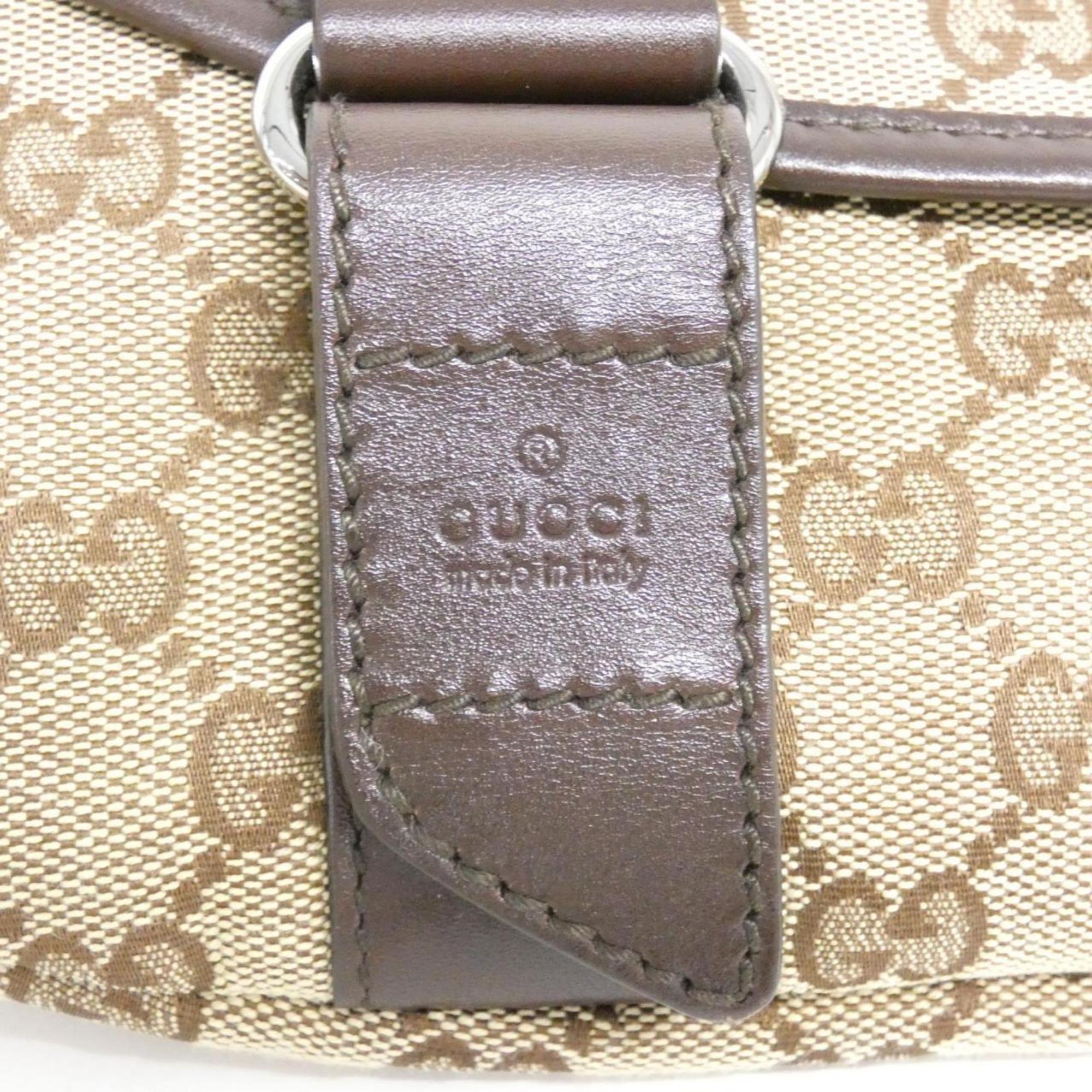 Gucci Beige Brown Gg Canvas Fanny Pack (Pre-Owned)