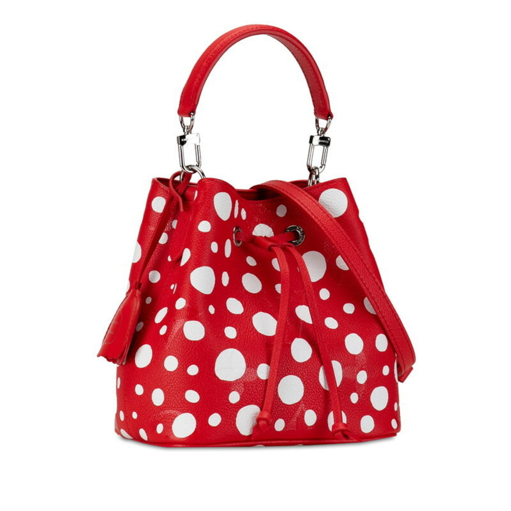 Louis Vuitton Red Color White Leather Handbag Shoulder Bag (Pre-Owned)