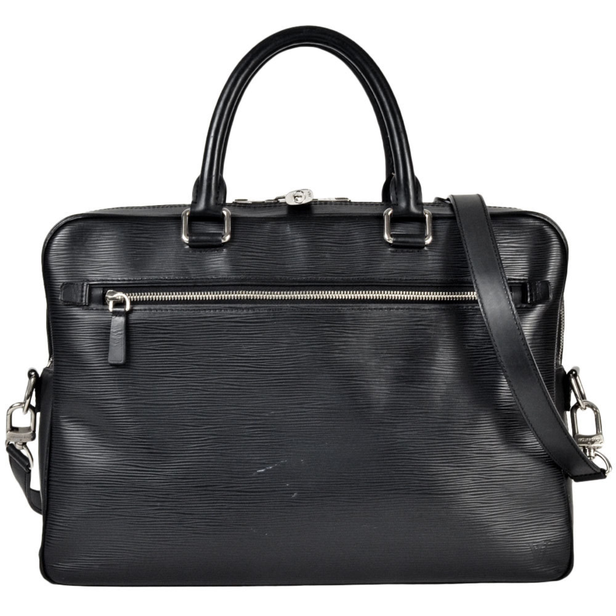 Louis Vuitton Black Noir Epi Leather Shoulder Bag (Pre-Owned)