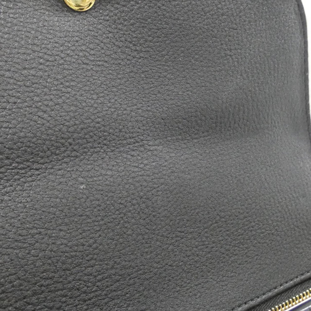 Louis Vuitton Black Leather Shoulder Bag (Pre-Owned)