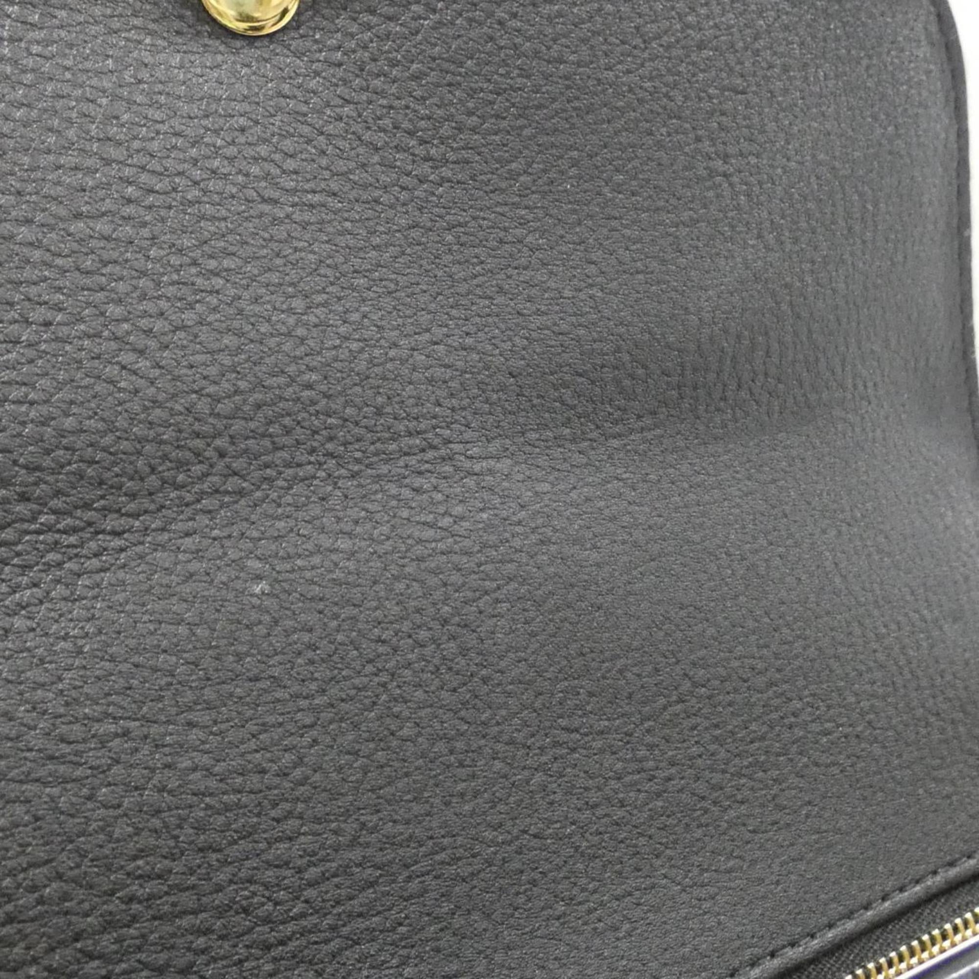Louis Vuitton Black Leather Shoulder Bag (Pre-Owned)
