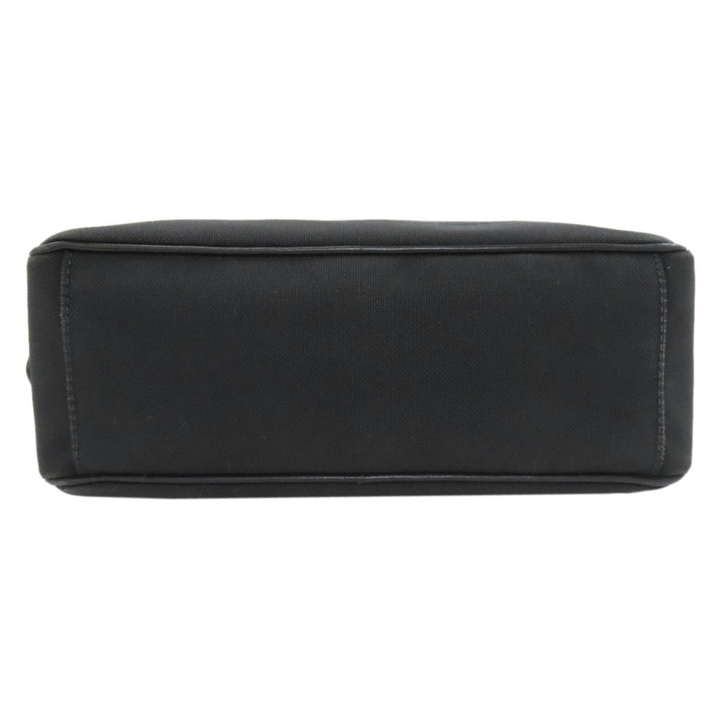 Prada Black Canvas Shoulder Bag (Pre-Owned)