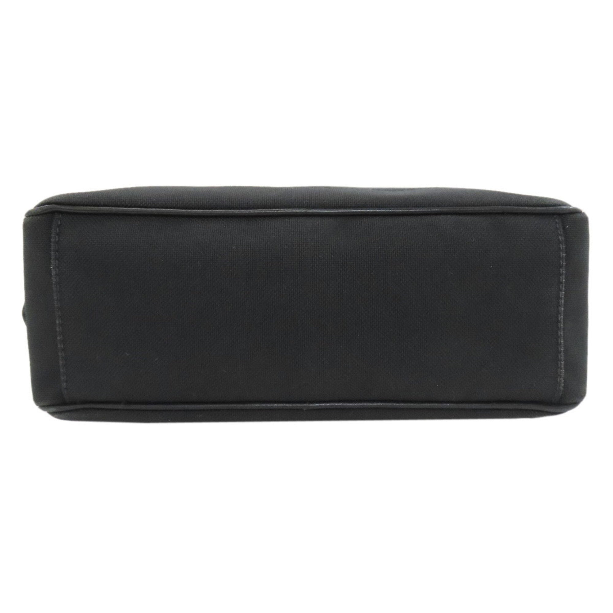 Prada Black Canvas Shoulder Bag (Pre-Owned)