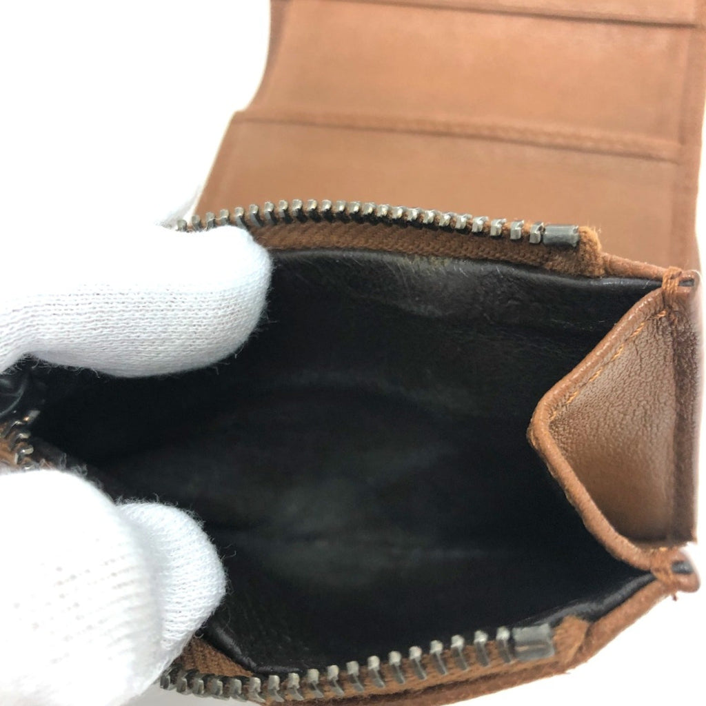 Bottega Veneta Brown Leather Wallet (Tri-Fold) (Pre-Owned)
