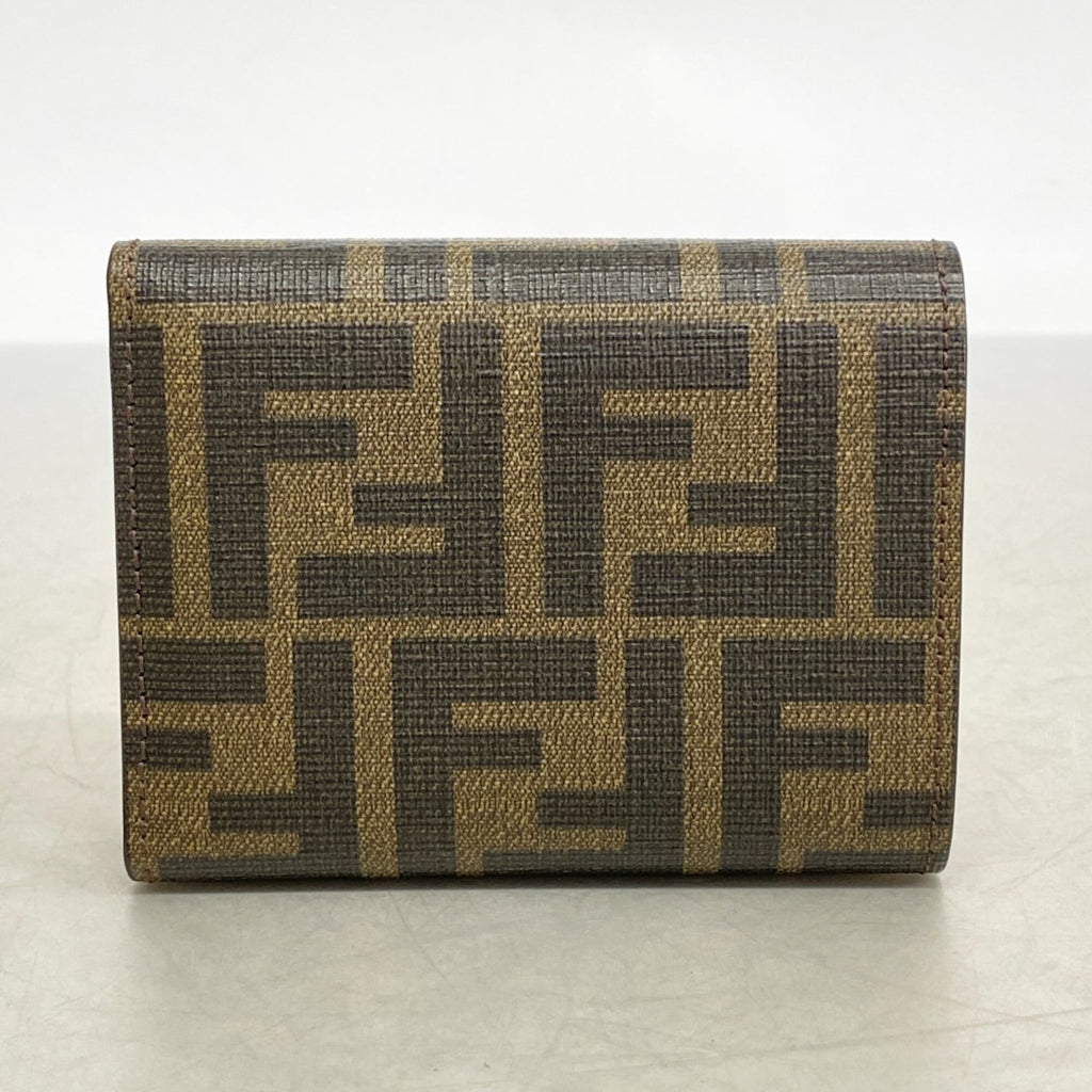 Fendi Brown Pvc Wallet (Tri-Fold) (Pre-Owned)