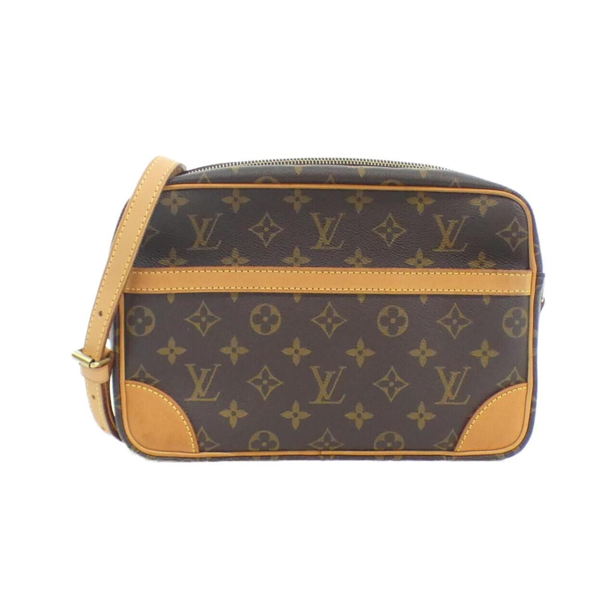 Louis Vuitton Monogram Marron Coated Canvas Shoulder Bag (Pre-Owned)