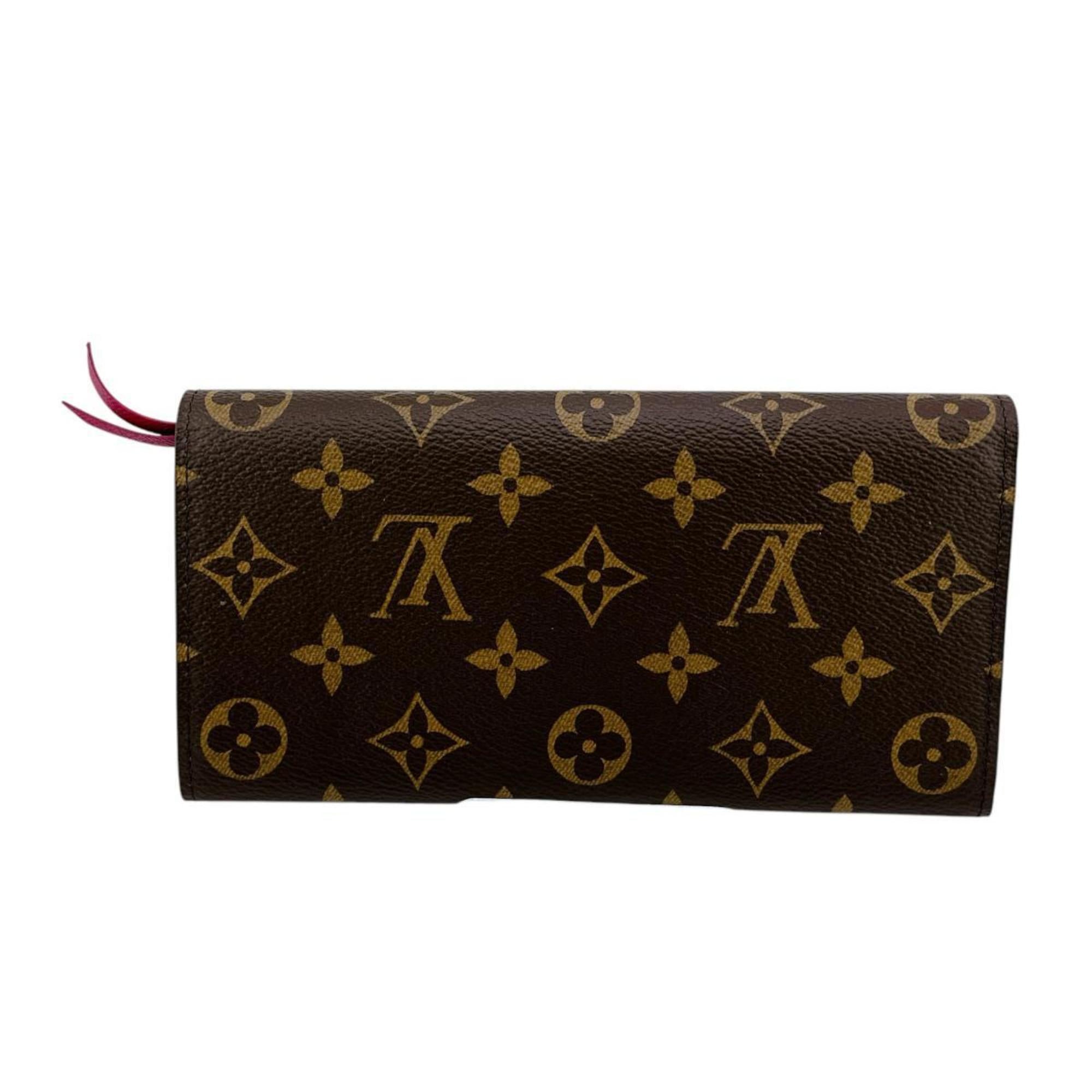 Louis Vuitton Monogram Brown Rouge Monogram Long Wallet (Bi-Fold) (Pre-Owned)