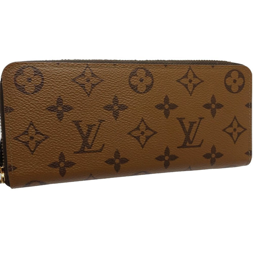 Louis Vuitton Monogram Reverse Brown Canvas Long Wallet (Bi-Fold) (Pre-Owned)