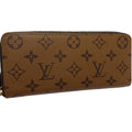 Louis Vuitton Monogram Reverse Brown Canvas Long Wallet (Bi-Fold) (Pre-Owned)