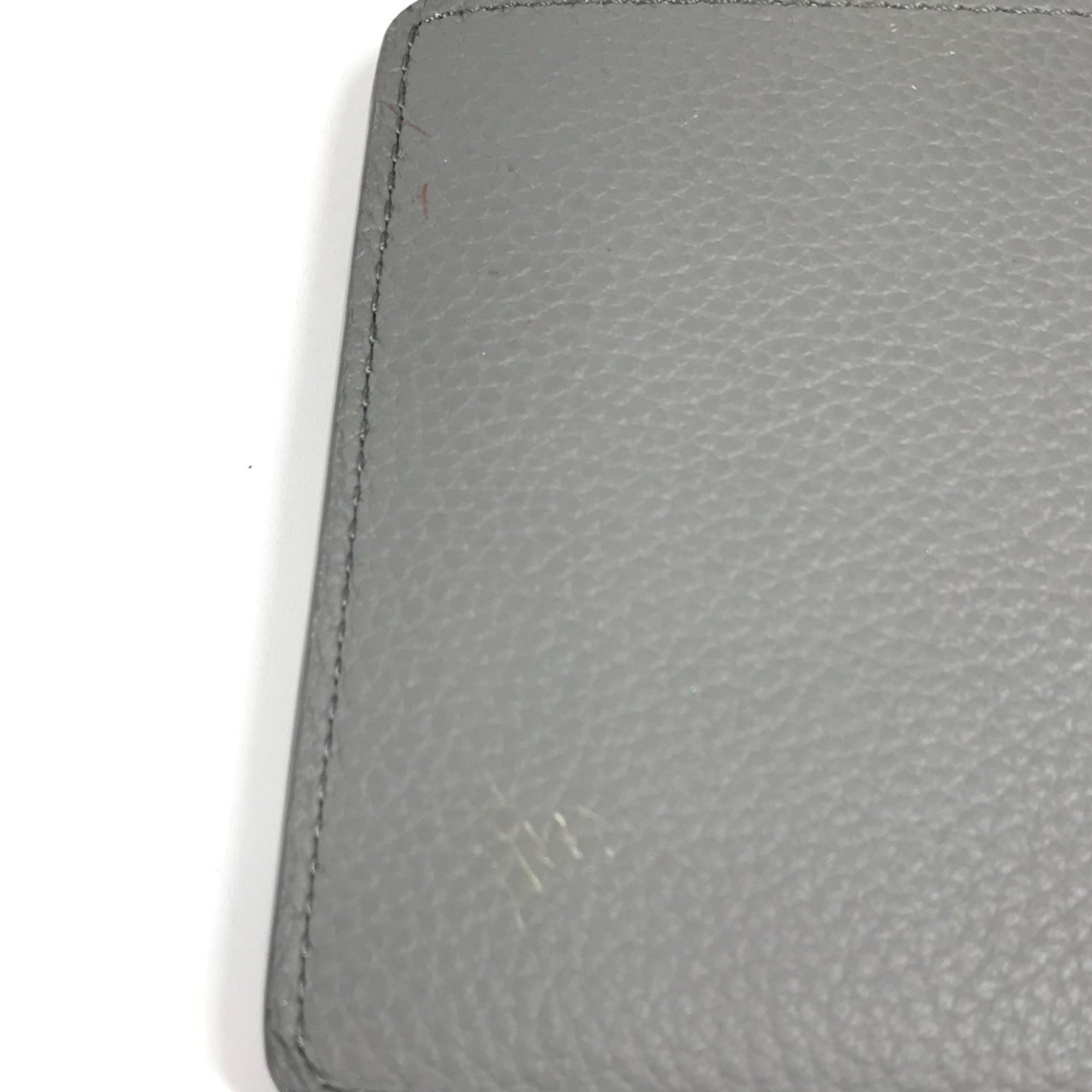 Louis Vuitton Gray Leather Wallet (Bi-Fold) (Pre-Owned)