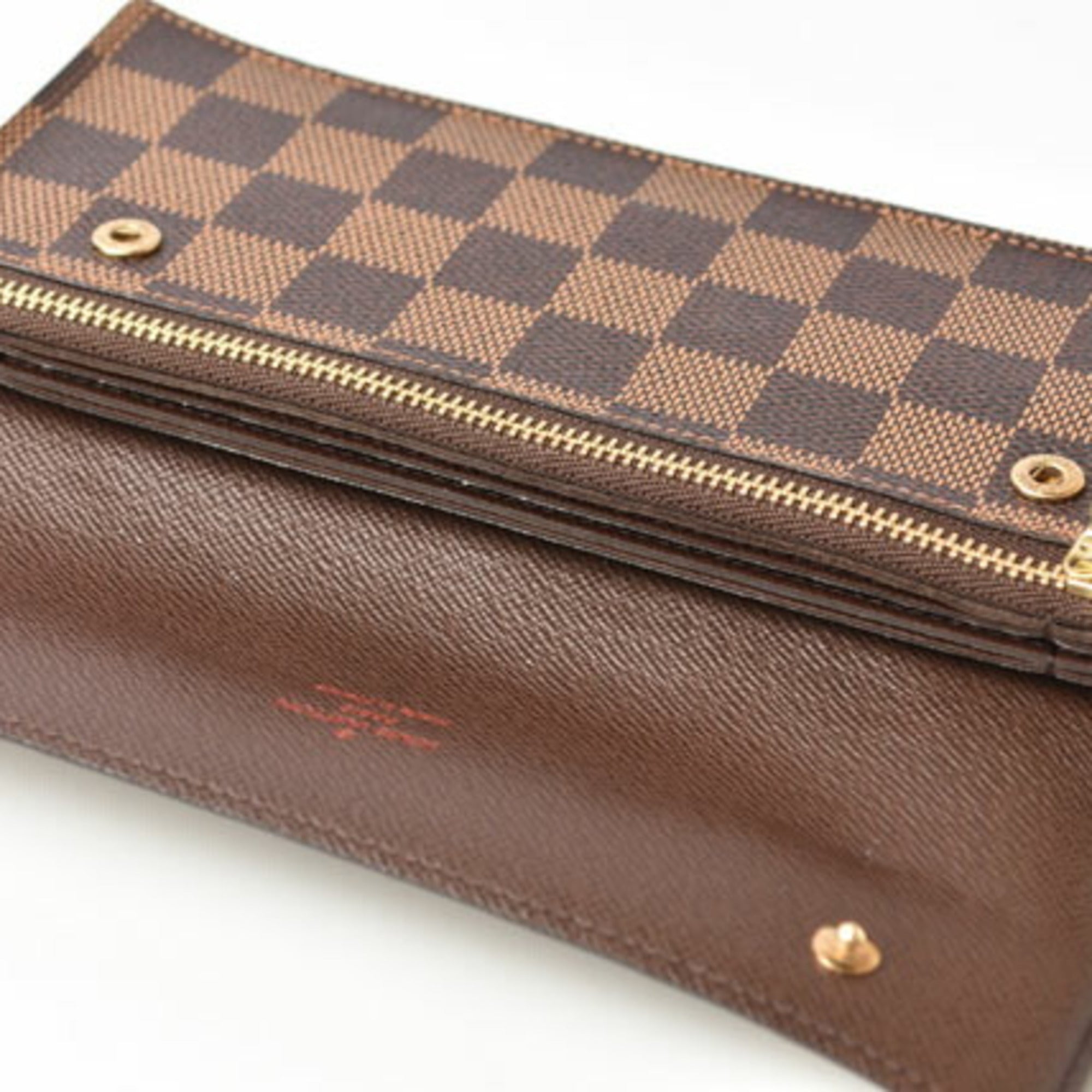 Louis Vuitton Damier Damier Canvas Damier Canvas Chain/Shoulder Wallet (Pre-Owned)