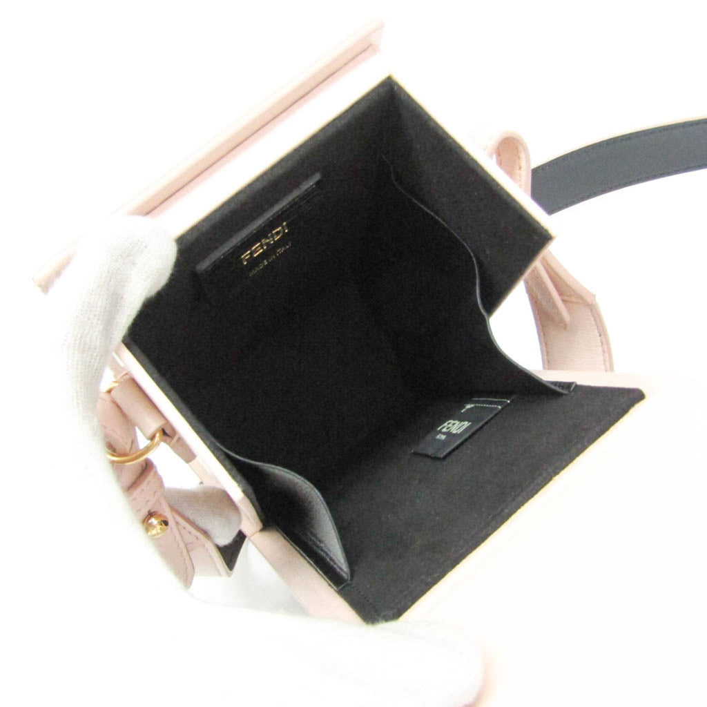 Fendi Pink Leather Shoulder Bag (Pre-Owned)