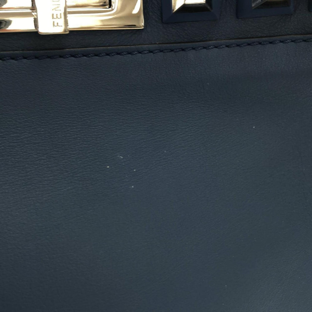 Fendi Blue Leather Handbag (Pre-Owned)