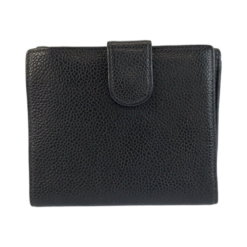 Chanel Black Leather Coin Purse/Coin Case (Pre-Owned)