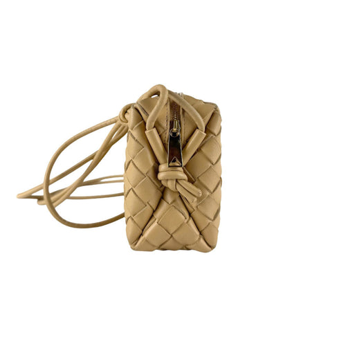 Bottega Veneta Beige Leather Shoulder Bag (Pre-Owned)